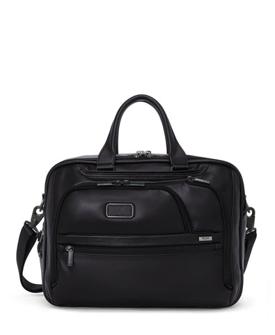 Tumi Alpha Medium Expandable 15" Expandable Briefcase-Leather