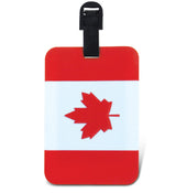 Canadian Flag Rubberized Luggage Tag
