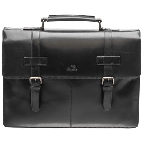 Mancini Double Compartment Briefcase for 15.6” Laptop / Tablet