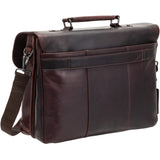 Mancini Buffalo Buffalo Double Compartment Briefcase for 15.6” Laptop
