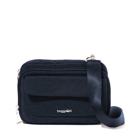 Baggallini  Modern Double Zip Convertible Crossbody Bag