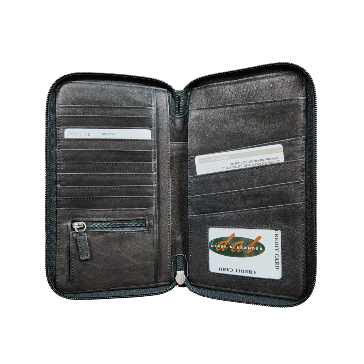 Derek Alexander Small Full Zip Travel Wallet