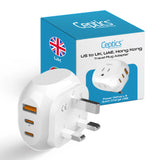 Ceptics UK Travel Plug Adapter Type G - 5 in 1