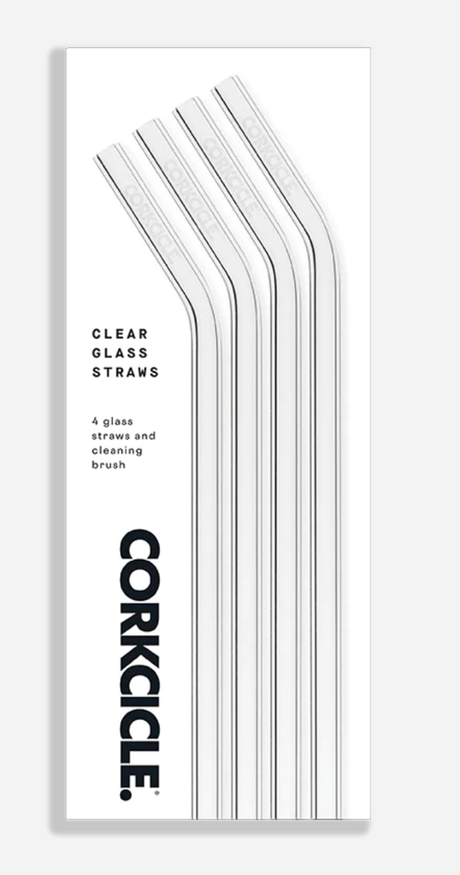 Corkcicle Glass Straw Set (4pk)
