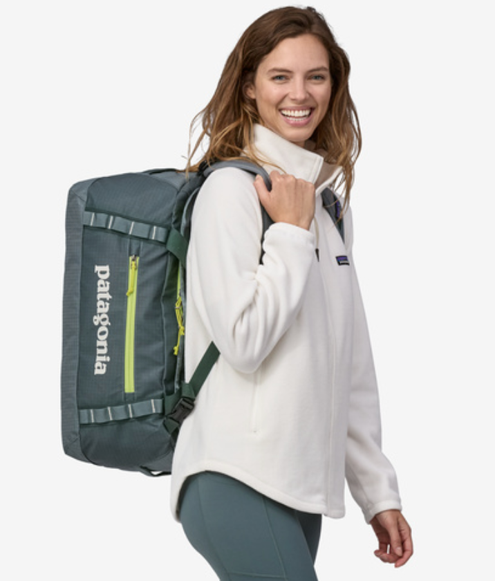 Patagonia Matte Black Hole 40L Duffle Bag