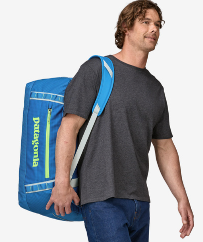 Patagonia Matte Black Hole 55L Duffle Bag
