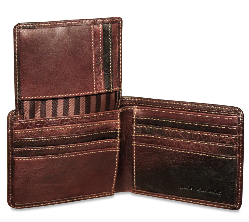 Jack Georges Voyager Bifold Wallet with ID Flap