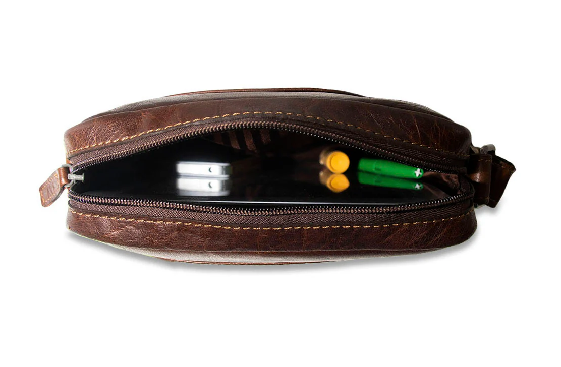 Jack Georges Voyager Slim Crossbody w/Zippered Front Pocket