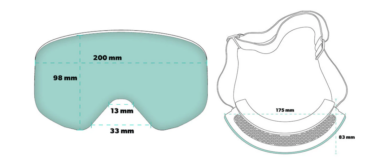 Goodr Snow Gs Bunny Slope Dropout Snow Goggles