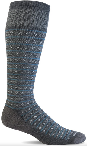 Sockwell Men's Diamond Stripe Graduated Compression Sock