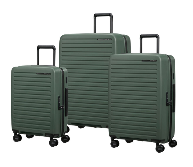 Samsonite Restackd Spinner Expandable 3 Piece Nested Luggage Set Sage