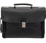 Mancini Buffalo Buffalo Double Compartment Briefcase for 15.6” Laptop