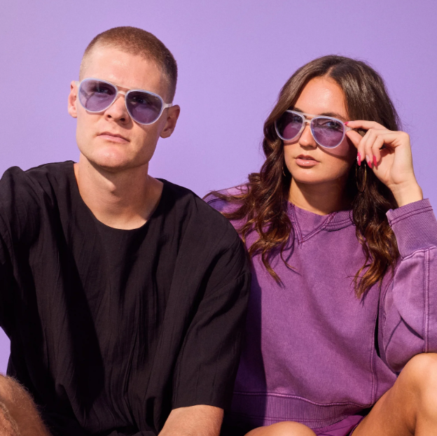 Goodr Retro Gs Secret Amethyst Tryst Sunglasses