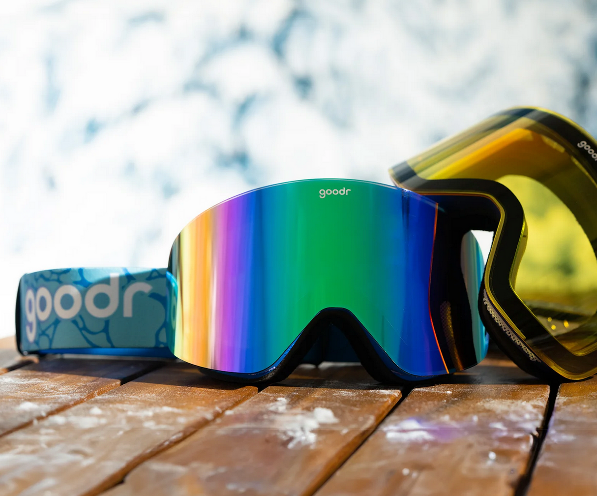 Goodr Snow Gs Cold-Blooded Lodge Lizard Snow Goggles