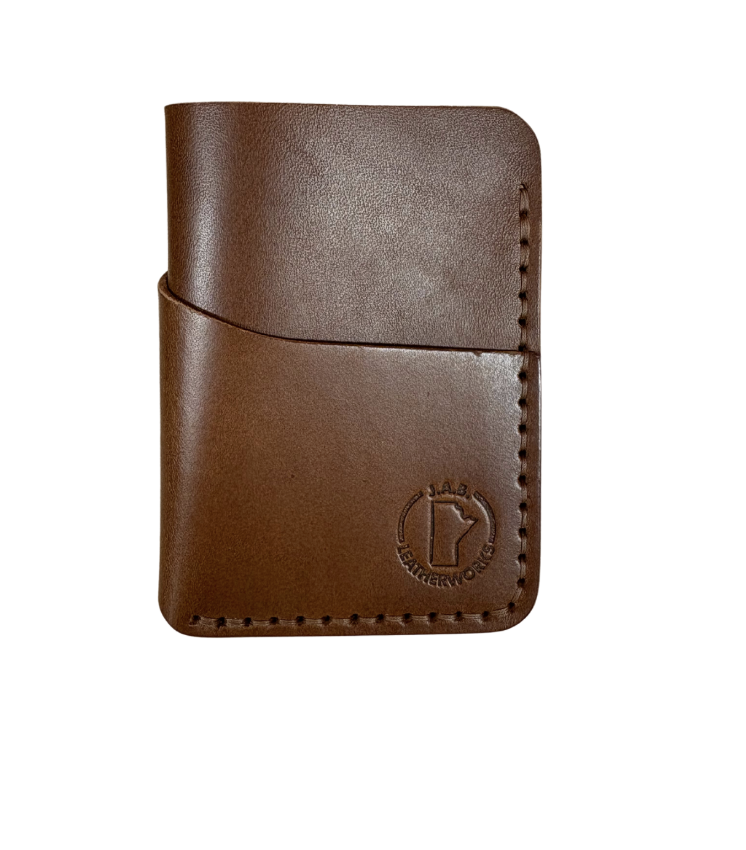 JAB Leatherworks Handmade Vertical Card Holder