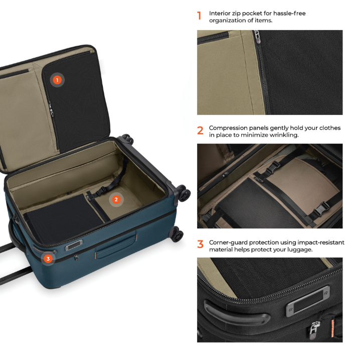 Briggs & Riley NEW ZDX Medium Expandable Spinner