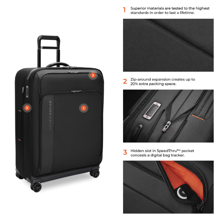 Briggs & Riley NEW ZDX Large Expandable Spinner