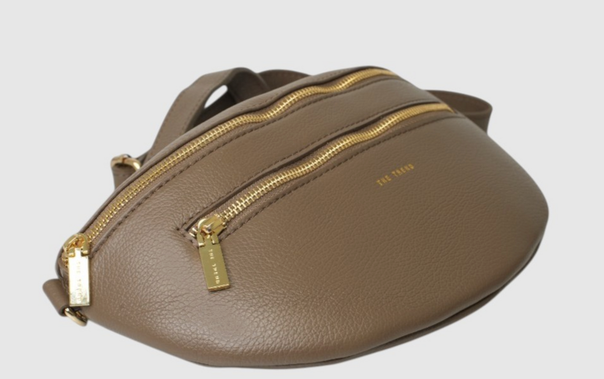 The Trend Cappucina Leather Belt Bag