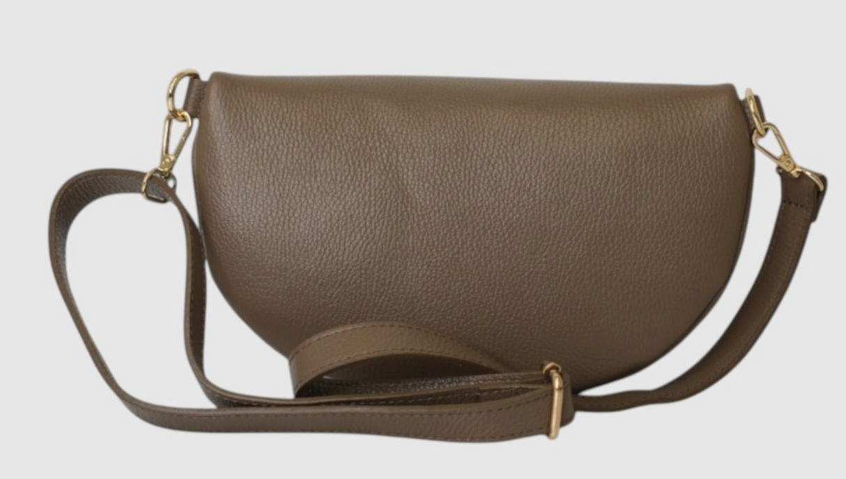 The Trend Cappucina Leather Belt Bag