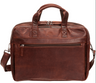 Mancini Buffalo Double Compartment Briefcase for Laptop and Tablet