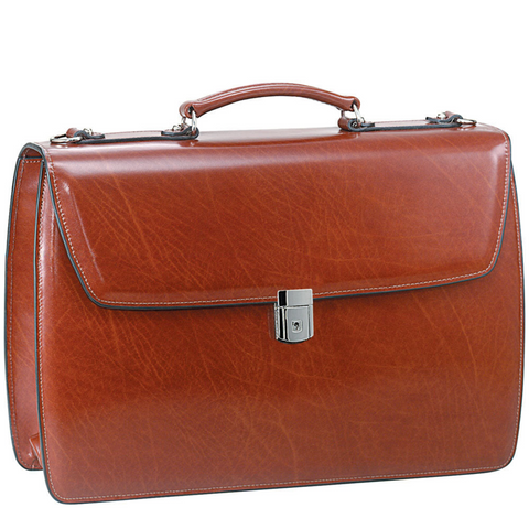 Jack Georges Elements Professional Double Gusset Leather Briefcase