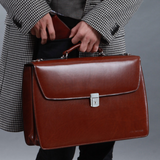 Jack Georges Elements Professional Double Gusset Leather Briefcase