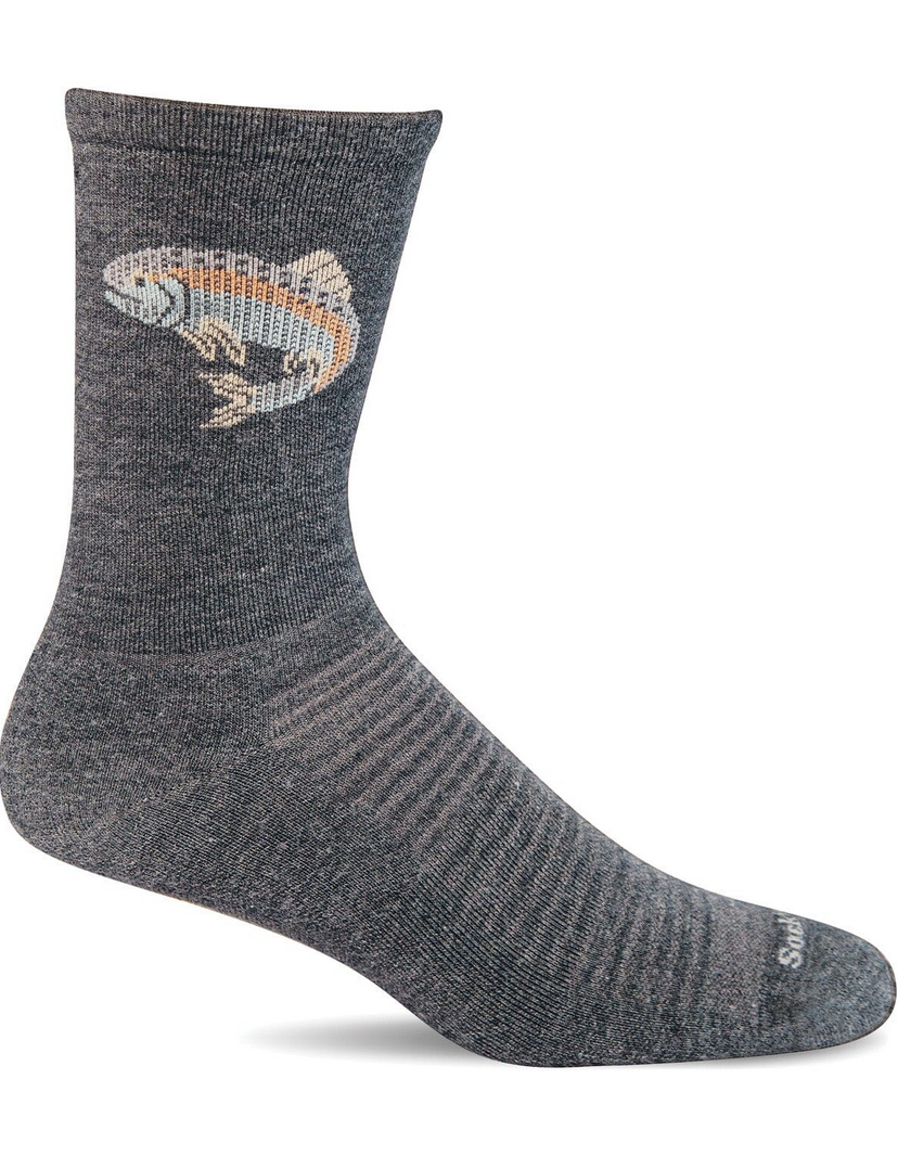 Sockwell Men's Trout Essential Comfort Crew Sock