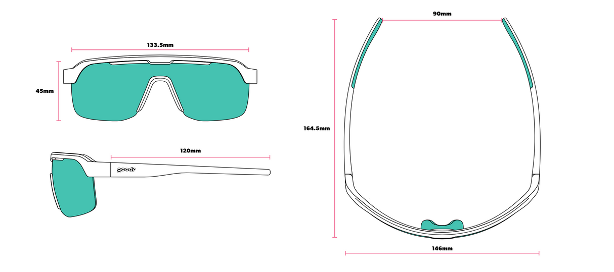 Goodr Bolt G Do It For The Victory Dance Sunglasses