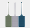 Travelon Set of 3 Silocone Privacy Luggage Tags
