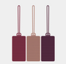 Travelon Set of 3 Silocone Privacy Luggage Tags