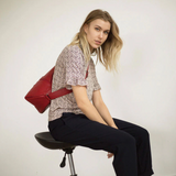 AmeriBag 15" Leather Healthy Back Bag Tote (Extra Small)
