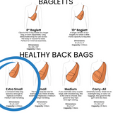 AmeriBag 15" Leather Healthy Back Bag Tote (Extra Small)
