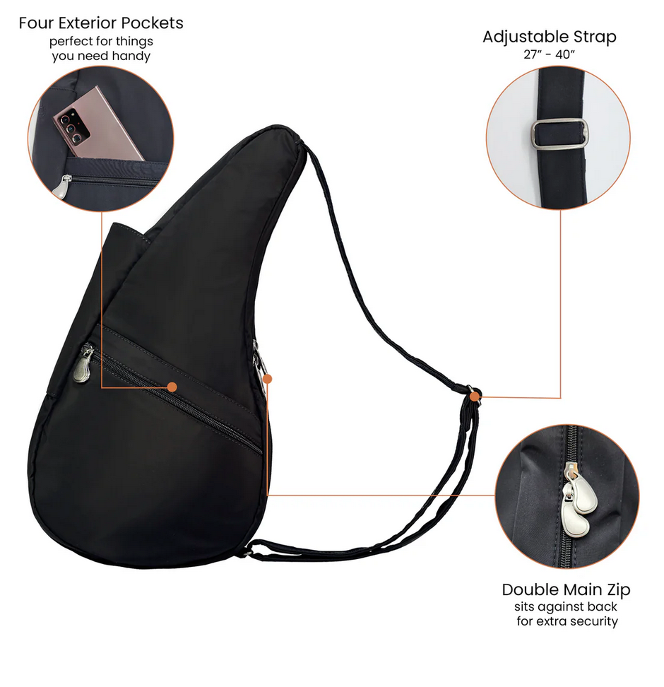 AmeriBag 15" Leather Healthy Back Bag Tote (Extra Small)