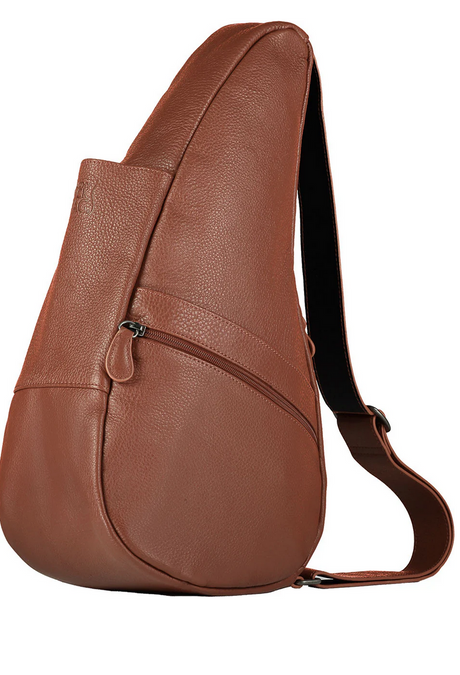 AmeriBag 15" Leather Healthy Back Bag Tote (Extra Small)