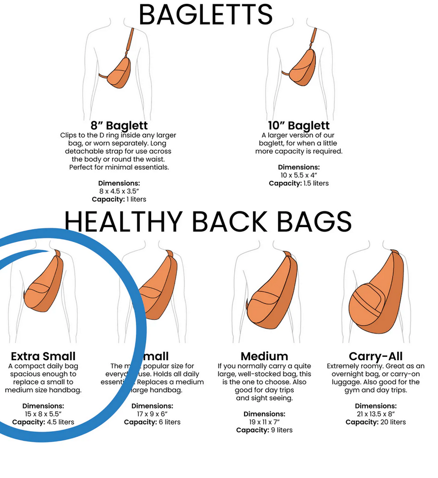 AmeriBag 15" Microfiber Healthy Back Bag Tote (Extra Small)