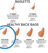AmeriBag 15" Microfiber Healthy Back Bag Tote (Extra Small)