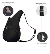 AmeriBag 15" Microfiber Healthy Back Bag Tote (Extra Small)