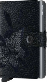 Secrid Miniwallet Magnolia Stitch - Black (Discontinued)