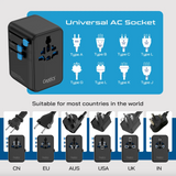 Ceptics 100W Universal Travel Adapter