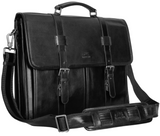Mancini Pelle D'oro Double Compartment 15.6" Laptop Briefcase