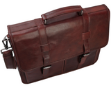 Mancini Pelle D'oro Double Compartment 15.6" Laptop Briefcase
