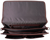 Mancini Pelle D'oro Double Compartment 15.6" Laptop Briefcase