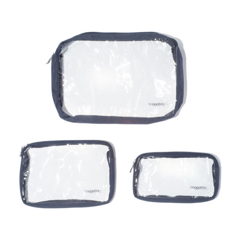 Baggallini Clear Travel Pouches