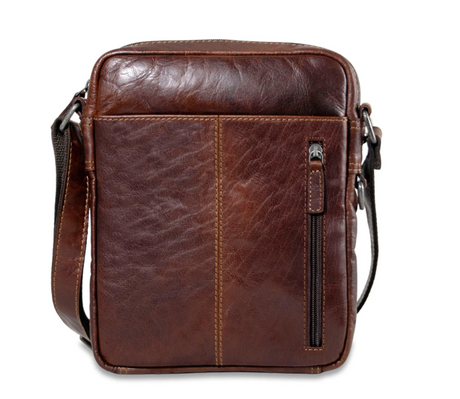 Jack Georges Voyager Slim Crossbody w/Zippered Front Pocket