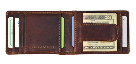 Jack Georges Bi-Fold Money Clip Wallet