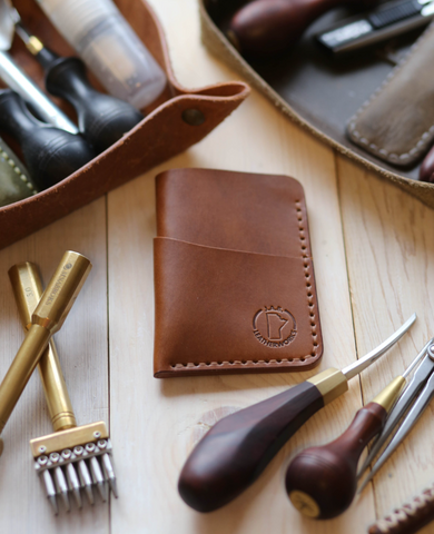 JAB Leatherworks Handmade Vertical Card Holder