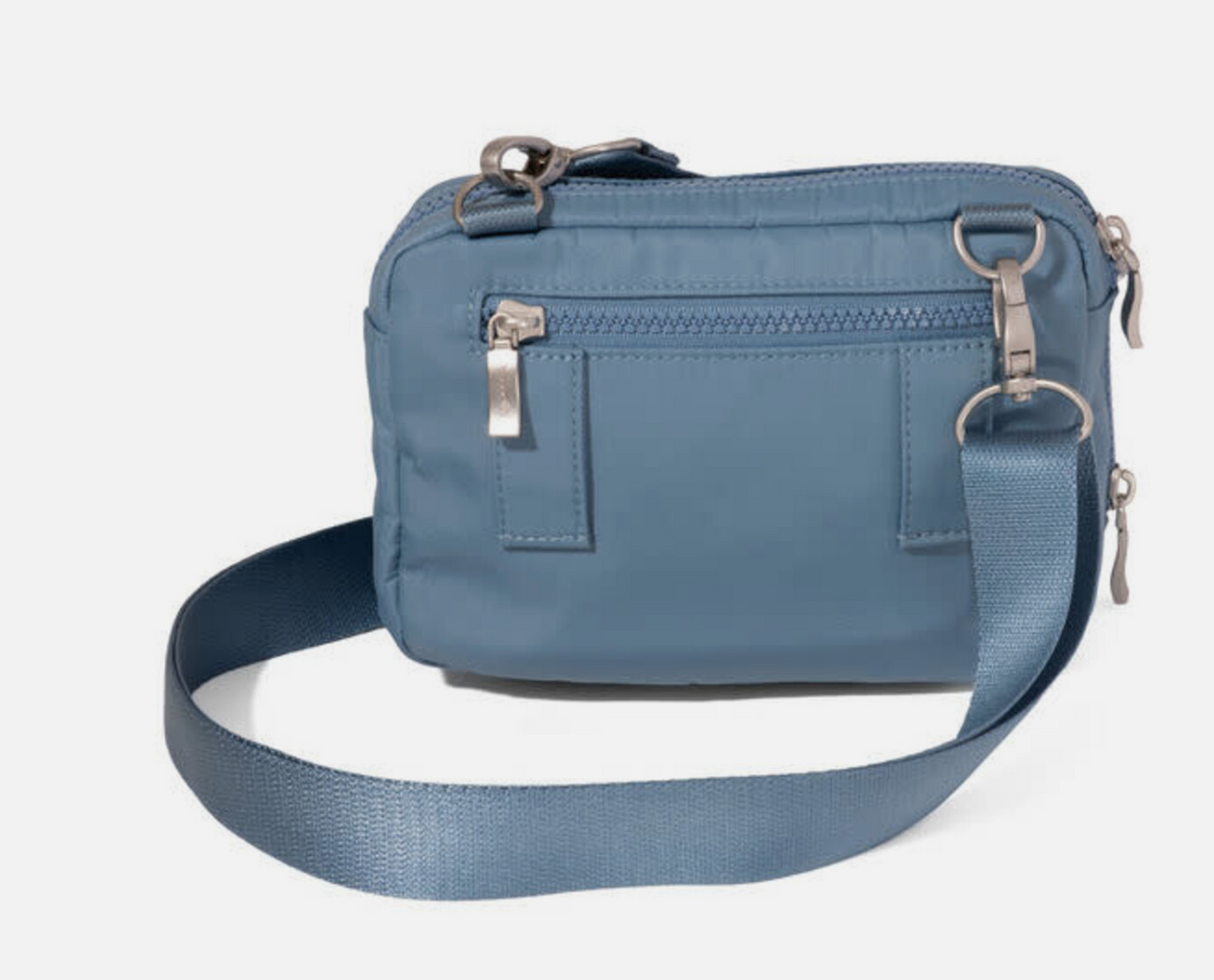 Baggallini  Modern Double Zip Convertible Crossbody Bag