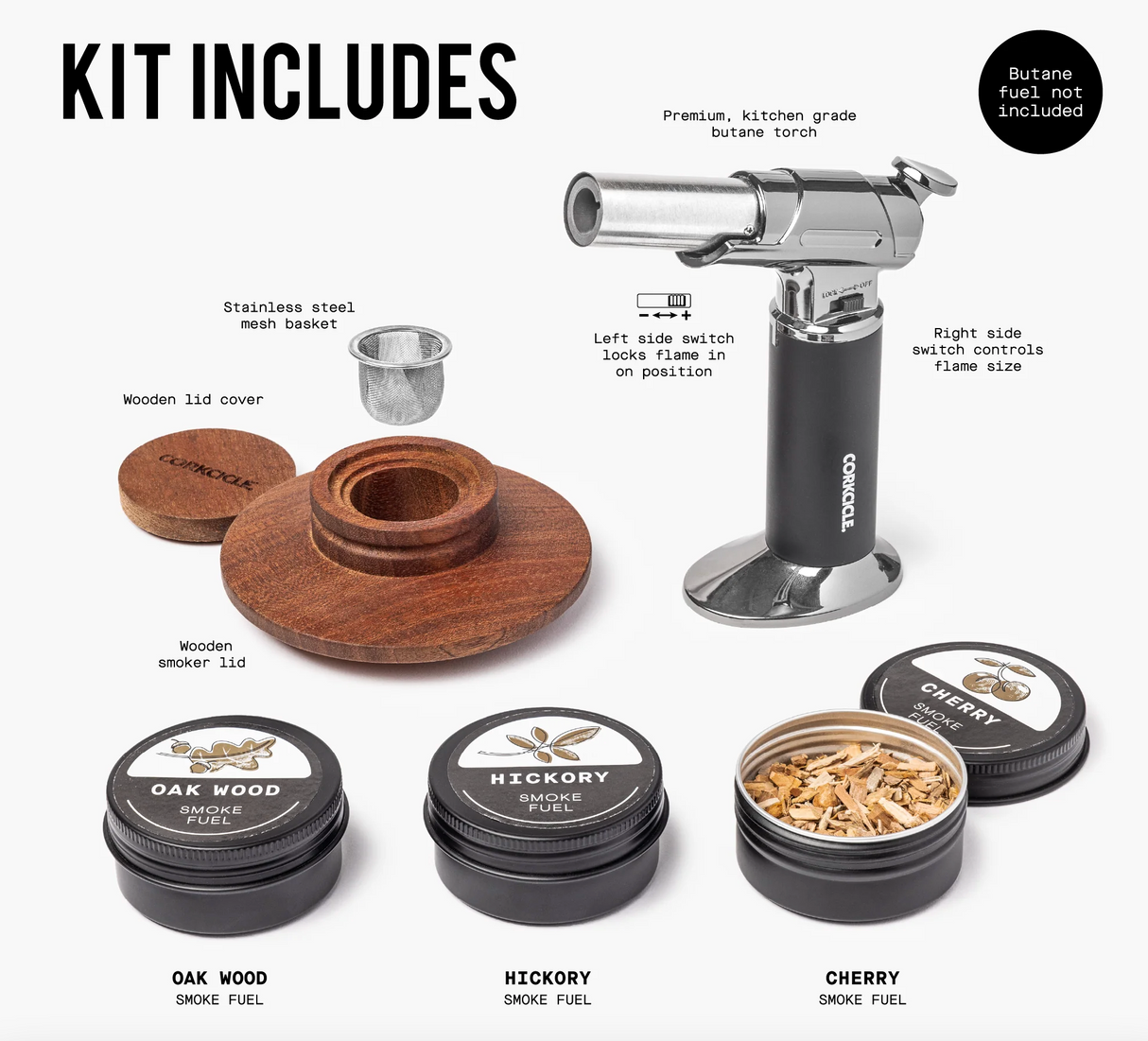 Corkcicle Whiskey Smoking Kit