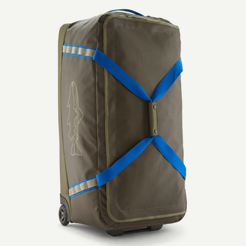 Patagonia 100L Matte Black Hole Wheeled Duffel Bag