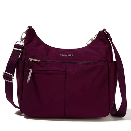 Baggallini Securtex Anti-Theft Free Time Hobo Crossbody